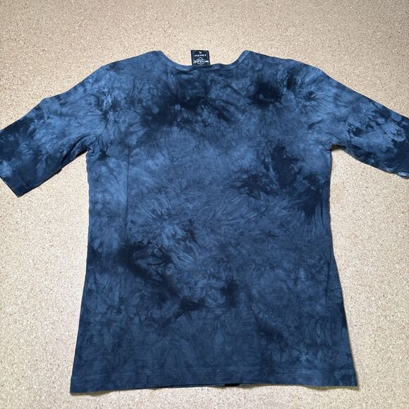 Sledge USA Shirt Womens XL Gray Tie Dye Embellished V Neck Ladies Top H1 - Picture 4 of 6